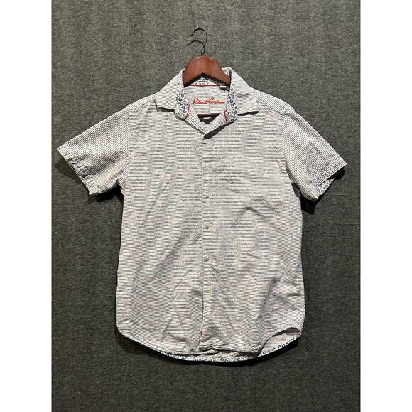 Robert Graham Button Up Shirt Short Sleeve Mens Size‎ Small - Picture 1 of 9